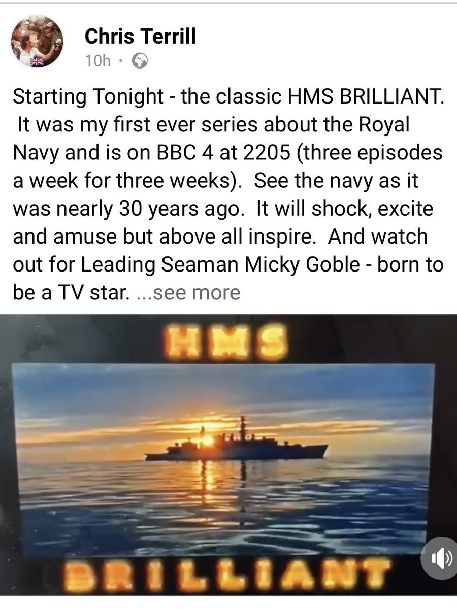 NooNar999's tweet photo. F90 is back tonight, my old ship the mighty Brilliant back on tv 2205 BBC4 #hmsbrilliant #royalnavy #type22 https://t.co/lSpGEntCyg
