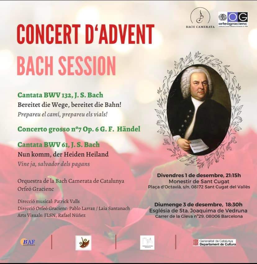 bachcamerata (@bachcamerata) on Twitter photo Experiència immersiva #bachsession, molt aviat a <a href="/santcugat/">Sant Cugat del Vallès</a> i Barcelona! Aconsegueix les entrades i gaudeix el concert d'Advent amb obres de #Bach i #Händel al #monestirsantcugat amb la <a href="/bachcamerata/">bachcamerata</a> i el Cor <a href="/orfeogracienc/">Orfeó Gracienc 🎗</a> ❤️❤️❤️
Tota la info a bachcamerata.org Experiència immersiva #bachsession, molt aviat a <a href="/santcugat/">Sant Cugat del Vallès</a> i Barcelona! Aconsegueix les entrades i gaudeix el concert d'Advent amb obres de #Bach i #Händel al #monestirsantcugat amb la <a href="/bachcamerata/">bachcamerata</a> i el Cor <a href="/orfeogracienc/">Orfeó Gracienc 🎗</a> ❤️❤️❤️
Tota la info a bachcamerata.org
