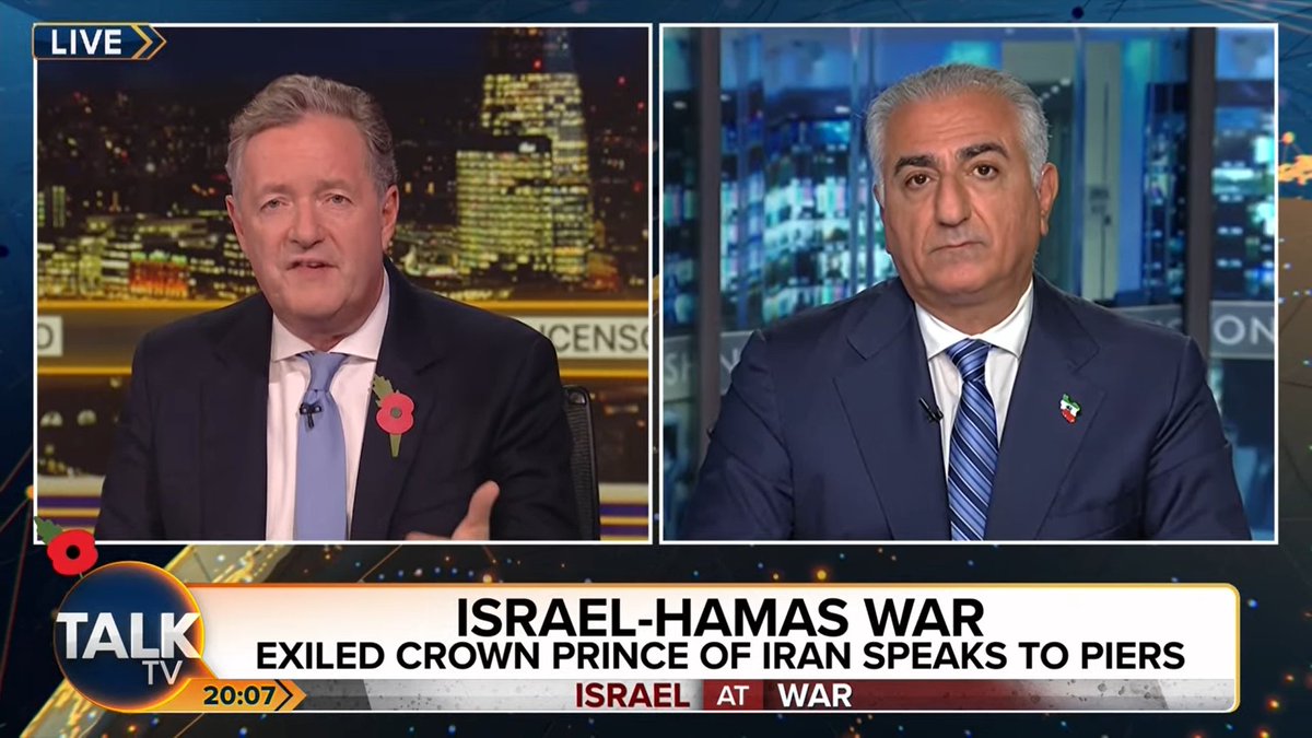 Aryammehr_2's tweet photo. He is the only true voice of the Iranian people
Prince Reza Pahlavi is the only hope of the Iranian nation, please invite him more so that the people of the world get to know and use his democratic and constructive thoughts. He is like his father, who was a great and peaceful king. Thank you Mr. Morgan for inviting Shah Reza Pahlavi.
#KingRezaPahlavi‌