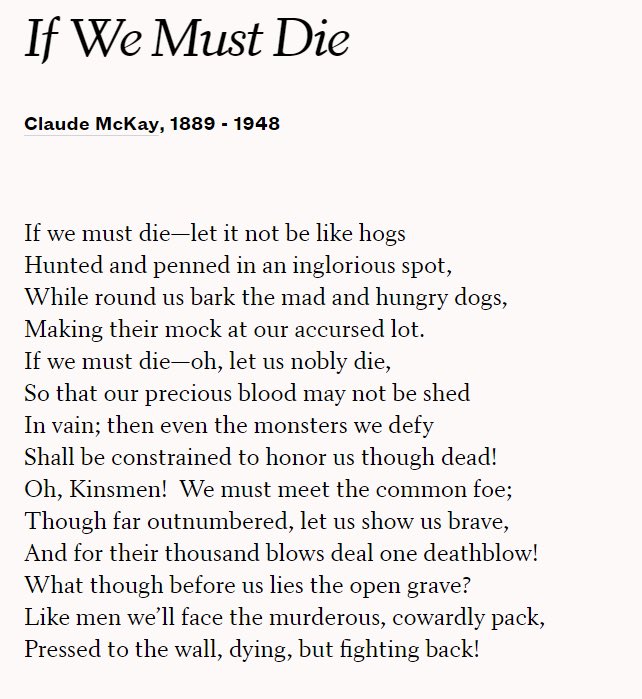 ManuclearBomb's tweet photo. Been binging @History20th (best history podcast imo) and this poem by Claude McKay written about the lynchings of black Americans struck a chord with me given what’s happening in Gaza https://t.co/mOSthKCtdt
