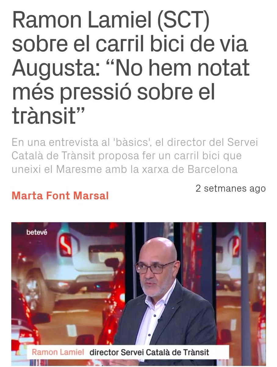 bicibusbcn's tweet image. Tenint en compte:

1️⃣ #CarrilBici no acabat 
(obres L9 a HortDeLaVila)

2️⃣ només 3 mesos obert

3️⃣ trànsit afirma no hi ha + pressió a #ViaAugusta

4️⃣ concepte #DemandaInduïda

5️⃣ increments d'ús del 40%

...no seria més assenyat no precipitar-se?