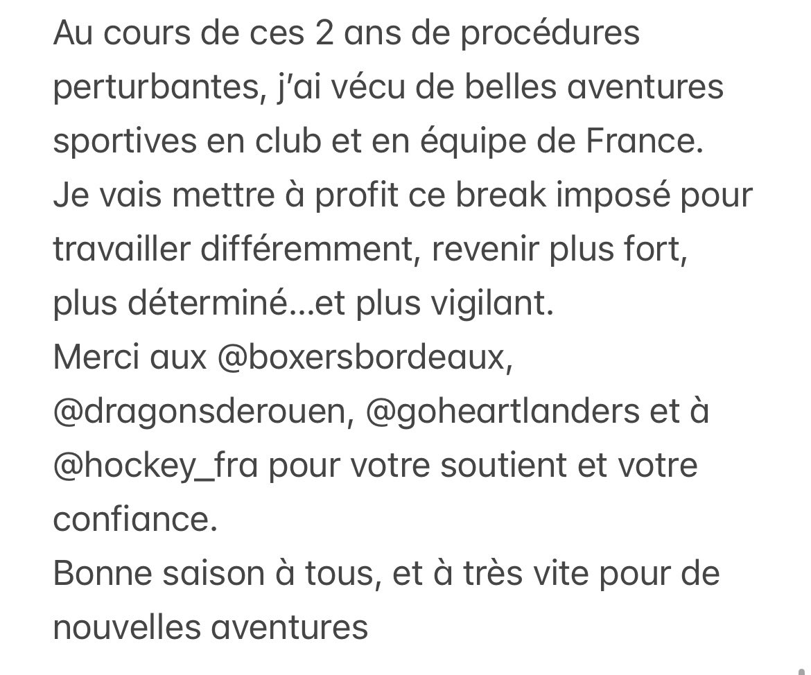 Merci aux <a href="/BoxersBordeaux/">Boxers de Bordeaux</a> , <a href="/DragonsdeRouen/">Dragons de Rouen</a> <a href="/GoHeartlanders/">Iowa Heartlanders</a> et <a href="/Hockey_FRA/">Équipes de France Hockey 🏒</a>  pour votre soutient et votre confiance.