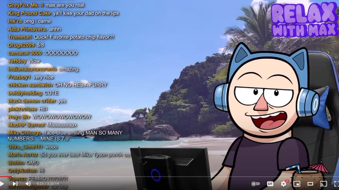 Thanks to everyone who showed up to the RELAX WITH MAX inaugural episode!  I got WAY more viewers than I was expecting, and it means so much to me when you guys are supportive of my new projects Tomorrow I'm playing FAITH for the first time. Stop by and relax with me!! 