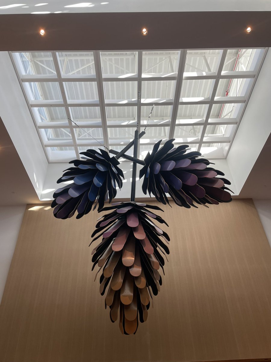 Loving the #art at the brand new <a href="/united/">United Airlines</a> lounge at Terminal B at <a href="/DENAirport/">Denver Int'l Airport</a>