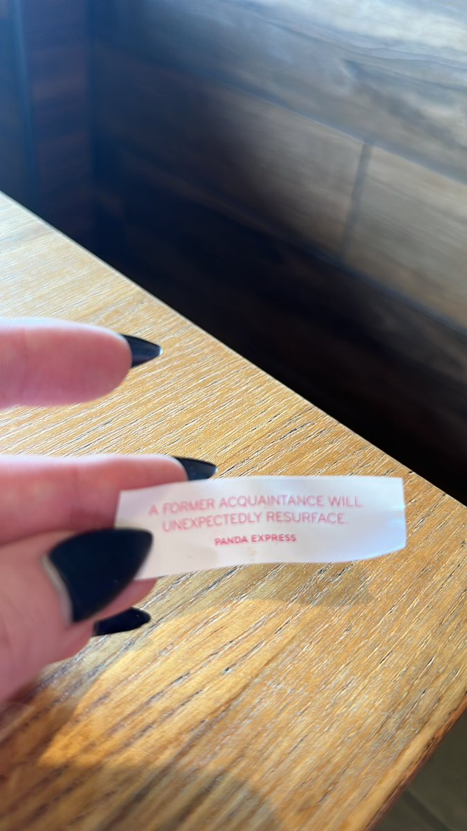 I had a boyfriend who said your fortune wouldn’t come true if you didn’t eat the fortune cookie… so I’m torn here