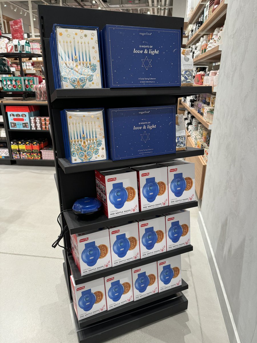 BookishlyJules's tweet photo. Super disappointed in @chaptersindigo’s new location at The Well. I asked and this is all of their Hanukkah items in the entire store. Just this half of a standee 😔 https://t.co/oIIkehr7b3