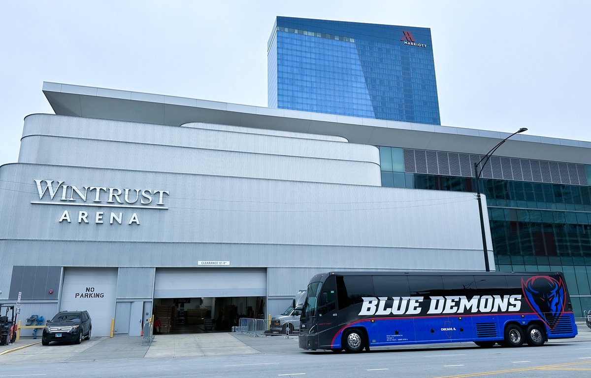 DePaulAthletics's tweet image. Check 👀 out the newest set of wheels for all of our DePaul teams 😤