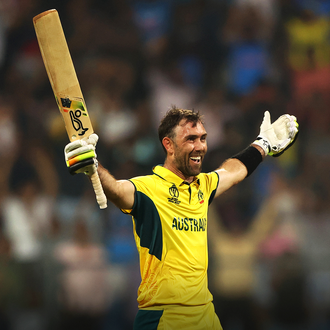 Australian Women's Cricket Team 🏏 (@auswomencricket) on Twitter photo GREATNESS 🤩
<a href="/Gmaxi_32/">Glenn Maxwell</a> joins Belinda Clark in the Aussie 200 club with an unbelievable #CWC23 knock! 💯💯 GREATNESS 🤩
<a href="/Gmaxi_32/">Glenn Maxwell</a> joins Belinda Clark in the Aussie 200 club with an unbelievable #CWC23 knock! 💯💯