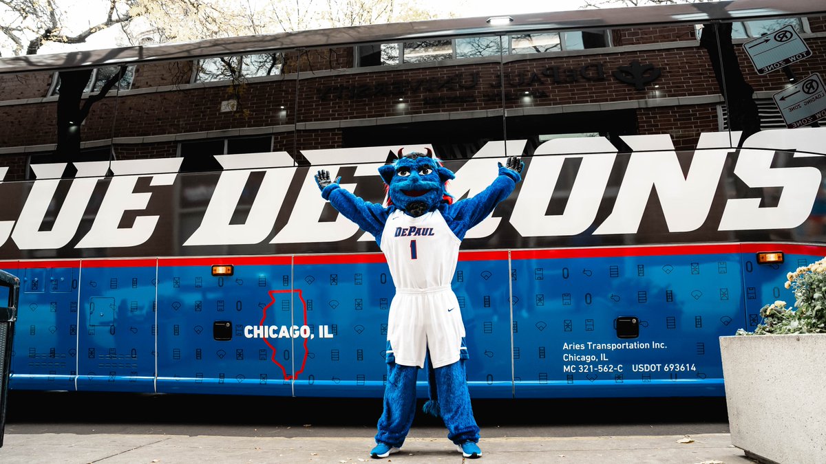 DePaulAthletics's tweet image. Check 👀 out the newest set of wheels for all of our DePaul teams 😤