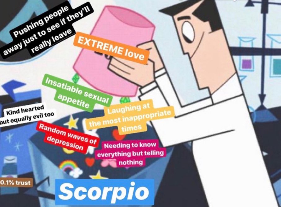 When God created Scorpios