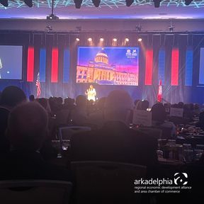 Our team and board members at the Arkadelphia Alliance and Area Chamber had the incredible honor of attending the @ARStateChamber's 95th Annual Meeting today at the Statehouse Convention Center in Little Rock. #ArkansasChamber #BusinessGrowth #Innovation