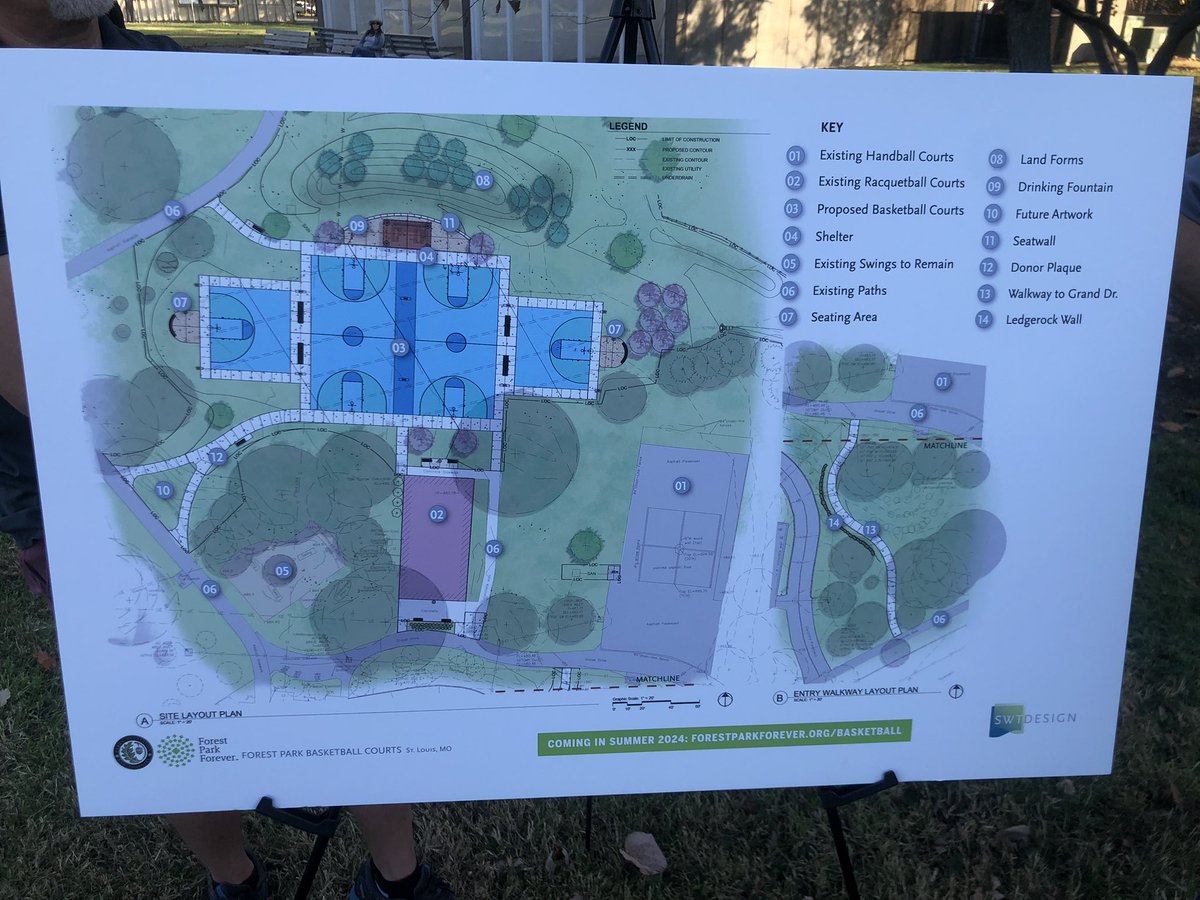 One of the cool things about serving the 4th ward is that I also sit on the board of Forest Park Forever. Years ago, we created a basketball subcommittee to bring it to the park. Today, I am happy to have been on that subcommittee and to break ground for new basketball courts!!