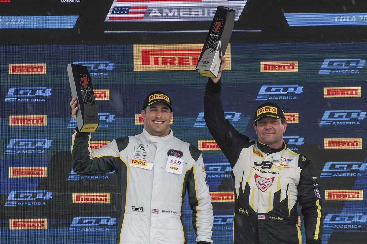 .@gt_america_ Champion @JasonBellGTS2 calls time on GT4 racing (?) as both @AMR_Official Vantage GT4s are listed for sale by @FlyingLizard_MS 
the-advantage.org/2023/11/gt-ame…