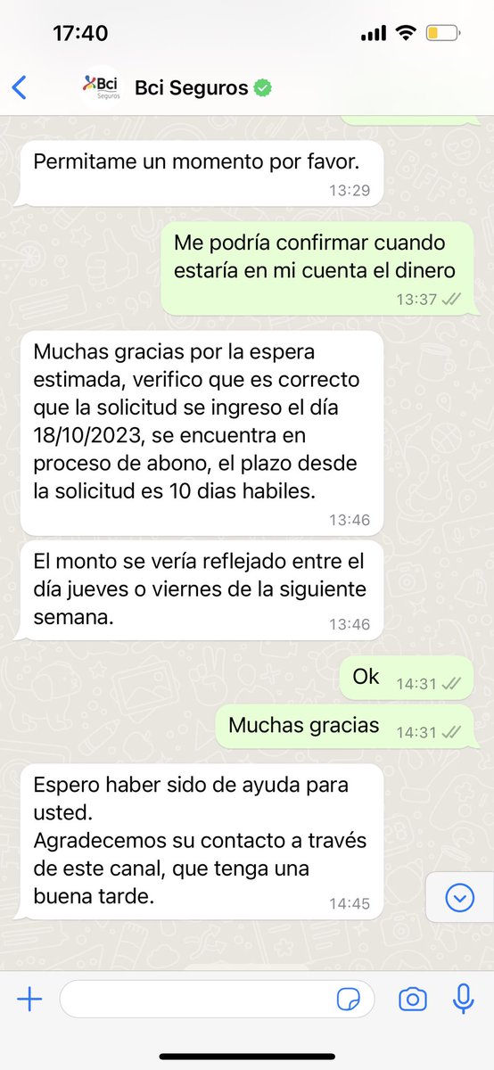 LoMoralesR_'s tweet photo. @BciSeguros no contraten seguros aquí!!! Cobran dos veces las pólizas luego para pedir la devolución dicen 10 días hábiles y no lo cumplen ahora no saben cuando me devolverán mi dinero.. y eso que pago con Pat. #robo #inoperantes https://t.co/WJcf1flLE2