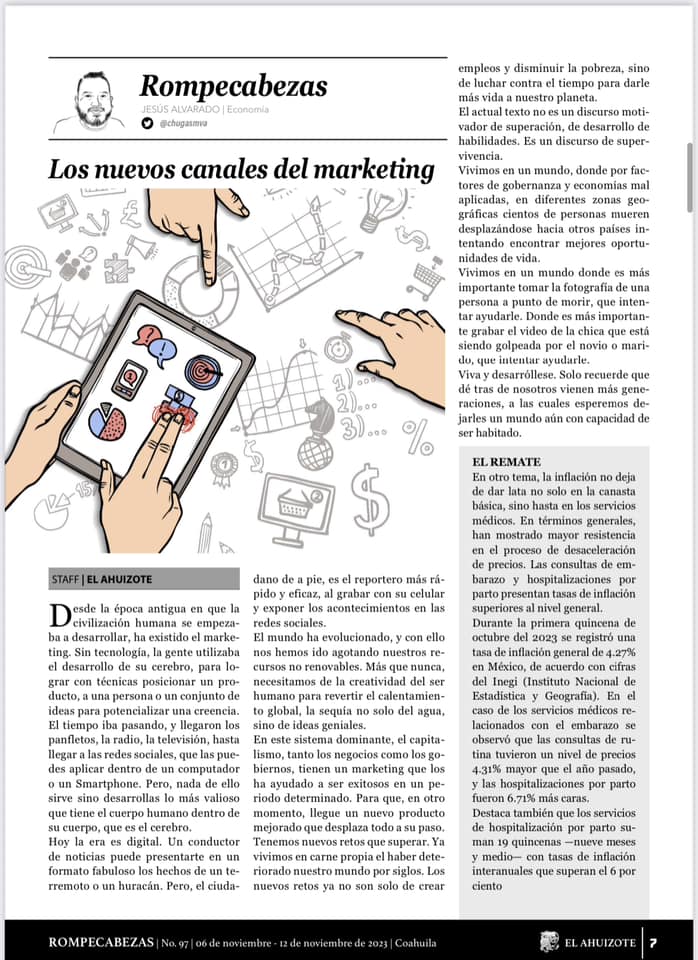 AhuizoteR's tweet photo. Por @chugasmva  - Los nuevos canales del marketing
https://t.co/rHGSOsZyjZ https://t.co/zIOfpwdix3