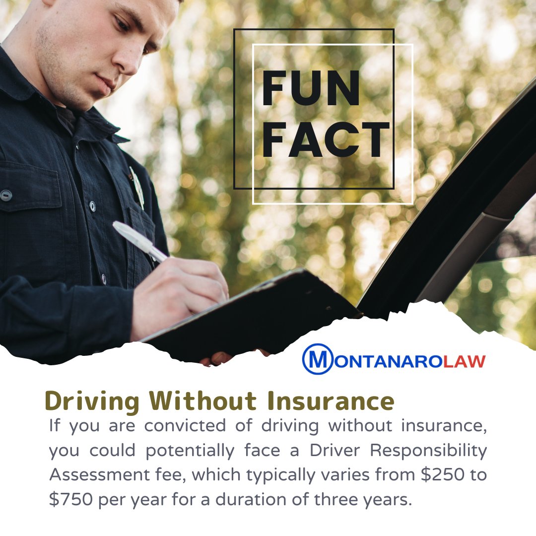 montanarolaw's tweet image. If you receive a ticket for driving without insurance, contact MontanaroLaw immediately to challenge it! #DriverResponsibility #MontanaroLaw #LegalDefense #InsuranceViolation #DriverFees #FunFact #TrafficTicketTuesday

(516)809-7735
montanarolaw.com
info@montanarolaw.com