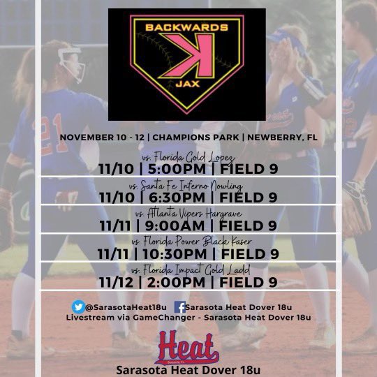 SarasotaHeat18U's tweet photo. @FGCUSBDeiros @FGCU_Softball https://t.co/WyOLXWWcdr