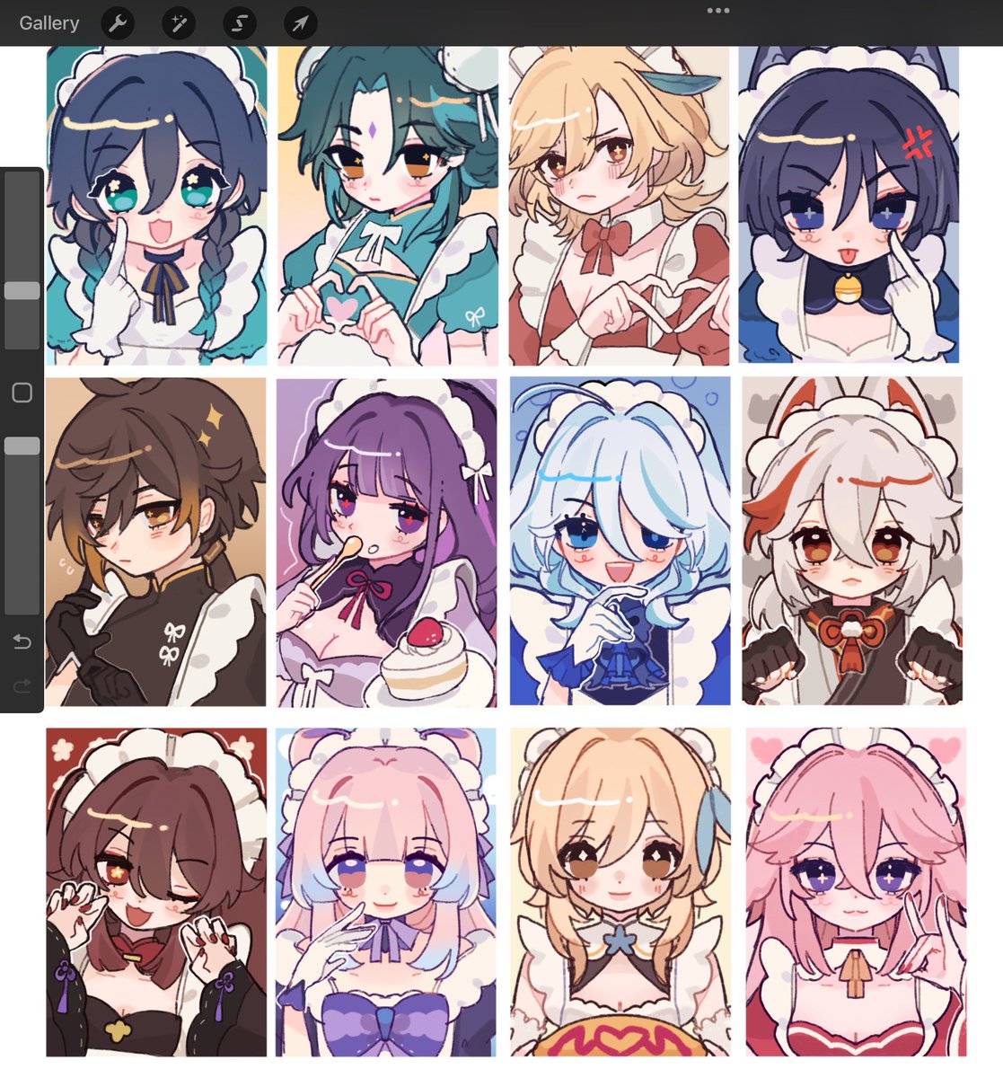 The lineup… I might squeeze aether or albedo but then I would have to another girl bc I want it same amount
