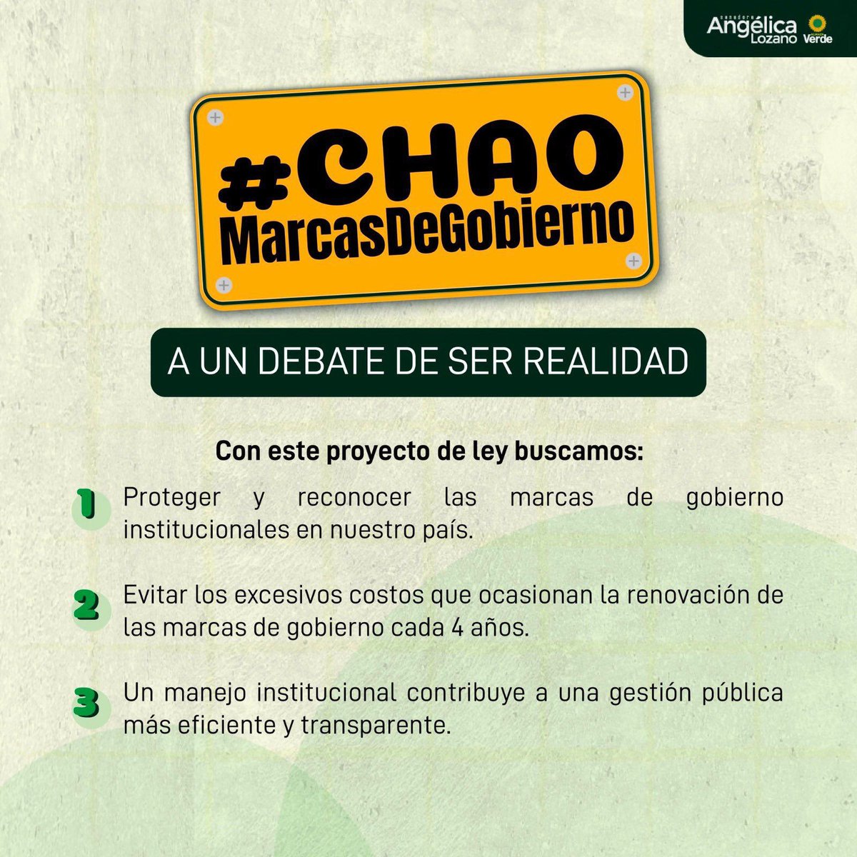 AngelicaLozanoC's tweet photo. Atención 🚨 En este momento último debate #ChaoMarcasDeGobierno en vivo aquí: https://t.co/jLH1sznYDc https://t.co/MfIL6A2shw