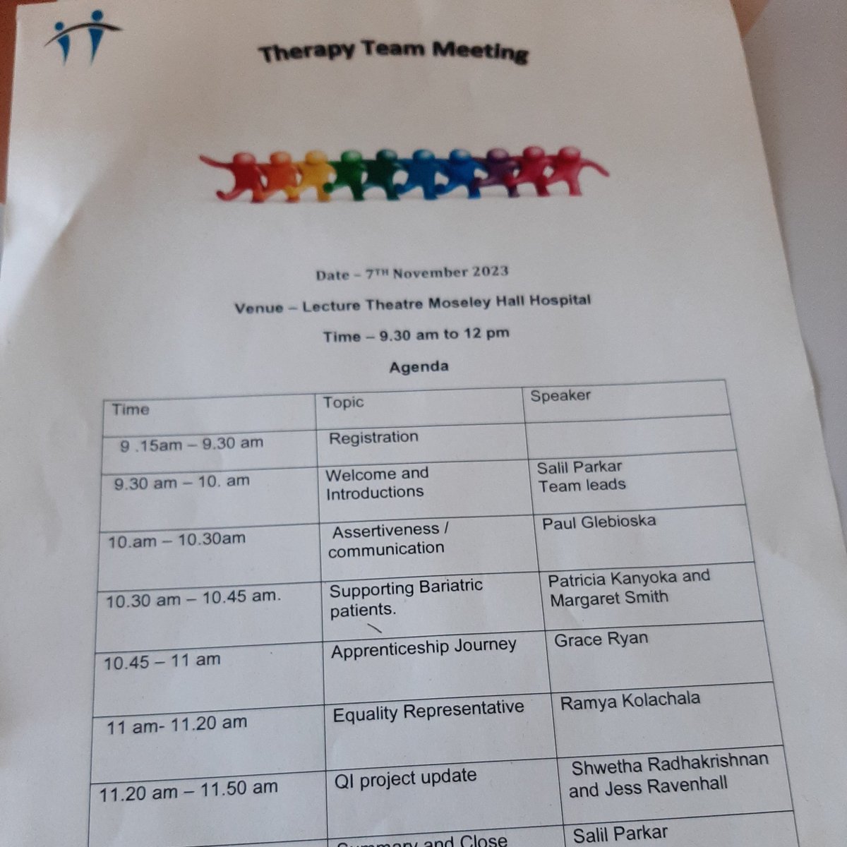 Great to be able to catch up with our OTs, students and apprentices today at team meeting and able to celebrate #OT week .Thank you team . You truly are best . @AsrBchc @LucyWoo00296874 @LucyDav74271674 @clare_tooth @bhamcommunity @BSol_ICS