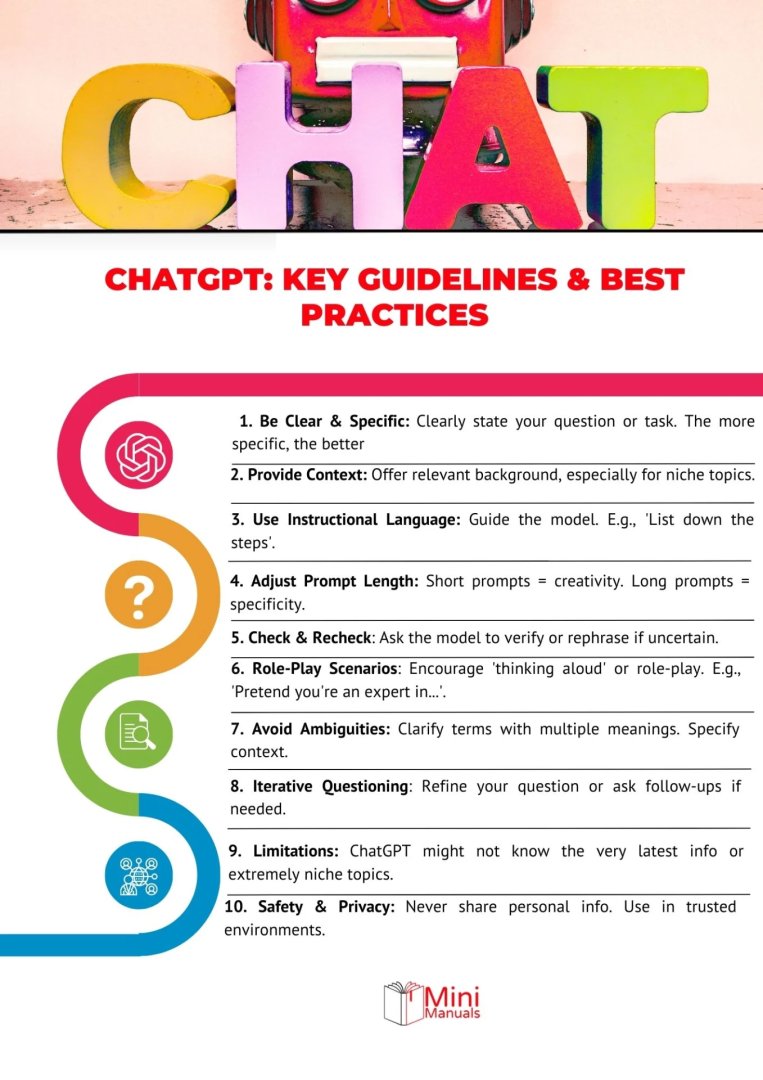 MiniManuals's tweet image. 🔥 Mastering #ChatGPT has never been easier!
Dive into our "CHATGPT: KEY GUIDELINES & BEST PRACTICES" guide for top-notch tips and tricks. 📖
🔗 Get FREE PDF now: minimanuals.com 👈
Like ❤️ and 💬Comment "AI" to join the AI revolution! #AI #ChatbotGuide #DigitalTool