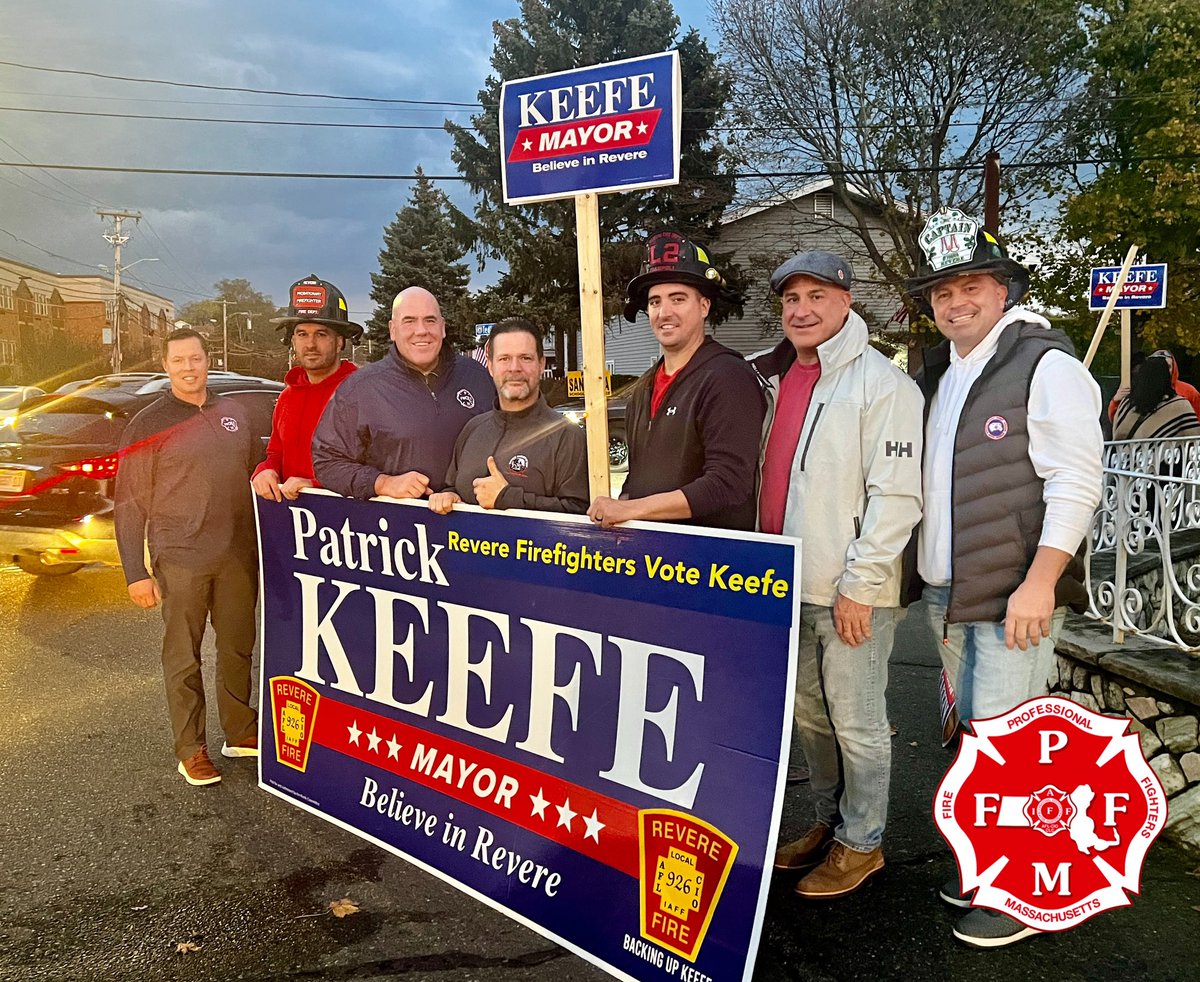 THE_PFFM's tweet photo. Revere Fire Fighters Local 926 IAFF are all in for @KeefeForRevere #WeSupportThoseWhoSupportUs https://t.co/DspqLF50Zq