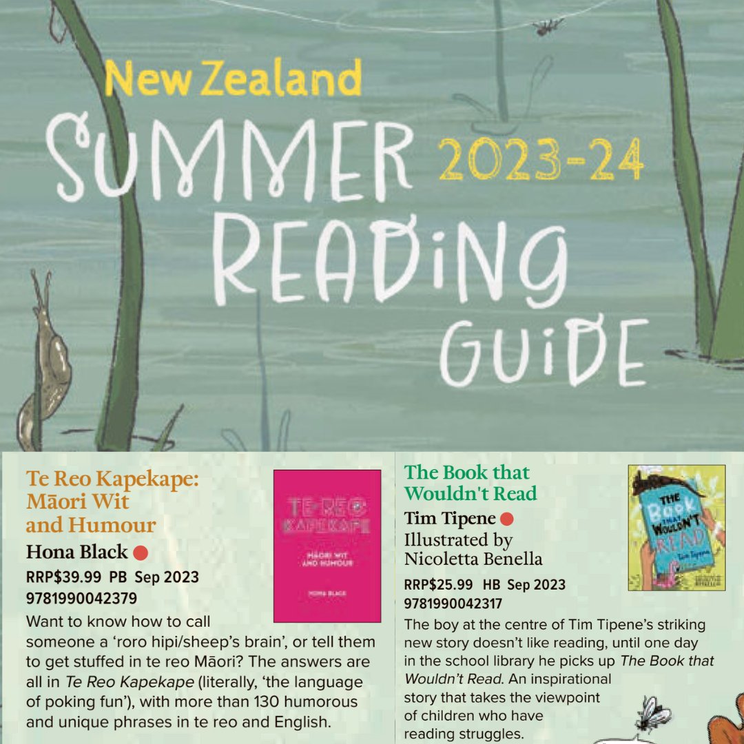 Oratia (@oratiabooks) on Twitter photo Two Oratia books feature in <a href="/BooksellersNZ/">Booksellers Aotearoa</a>'s Summer Reading guide AND you can easily find them in the Bookseller's new platform #BookHub:
The Reo Kapekape bookhub.co.nz/p/te-reo-kapek…
and The Book That Wouldn't Read bookhub.co.nz/p/the-book-tha…+
<a href="/KeteBooks/">ketebooksnz</a> #oratiabooks <a href="/reomaori/">Te Taura Whiri i te Reo Māori</a> Two Oratia books feature in <a href="/BooksellersNZ/">Booksellers Aotearoa</a>'s Summer Reading guide AND you can easily find them in the Bookseller's new platform #BookHub:
The Reo Kapekape bookhub.co.nz/p/te-reo-kapek…
and The Book That Wouldn't Read bookhub.co.nz/p/the-book-tha…+
<a href="/KeteBooks/">ketebooksnz</a> #oratiabooks <a href="/reomaori/">Te Taura Whiri i te Reo Māori</a>