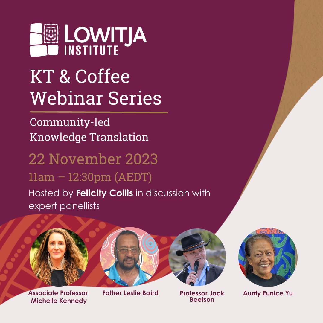 Our Research &amp; Knowledge Translation team is hosting a free KT &amp; Coffee webinar on 22 November (11am-12.30pm) focusing on community-driven research priorities for health and wellbeing. Register: bit.ly/3QrUwx9