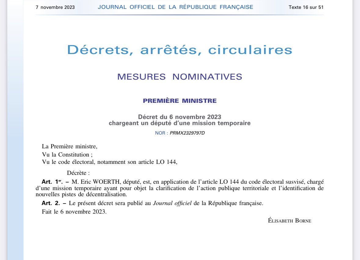 ericwoerth's tweet photo. .@EmmanuelMacron m’a confié une mission relative à la décentralisation afin d’apporter plus de clarté à notre organisation territoriale
Simplifier, rendre + efficace l’action publique sur nos territoires en lien avec les élus locaux, nous y arriverons collectivement!
Au travail💪🏻 https://t.co/4ZsIypJW5b