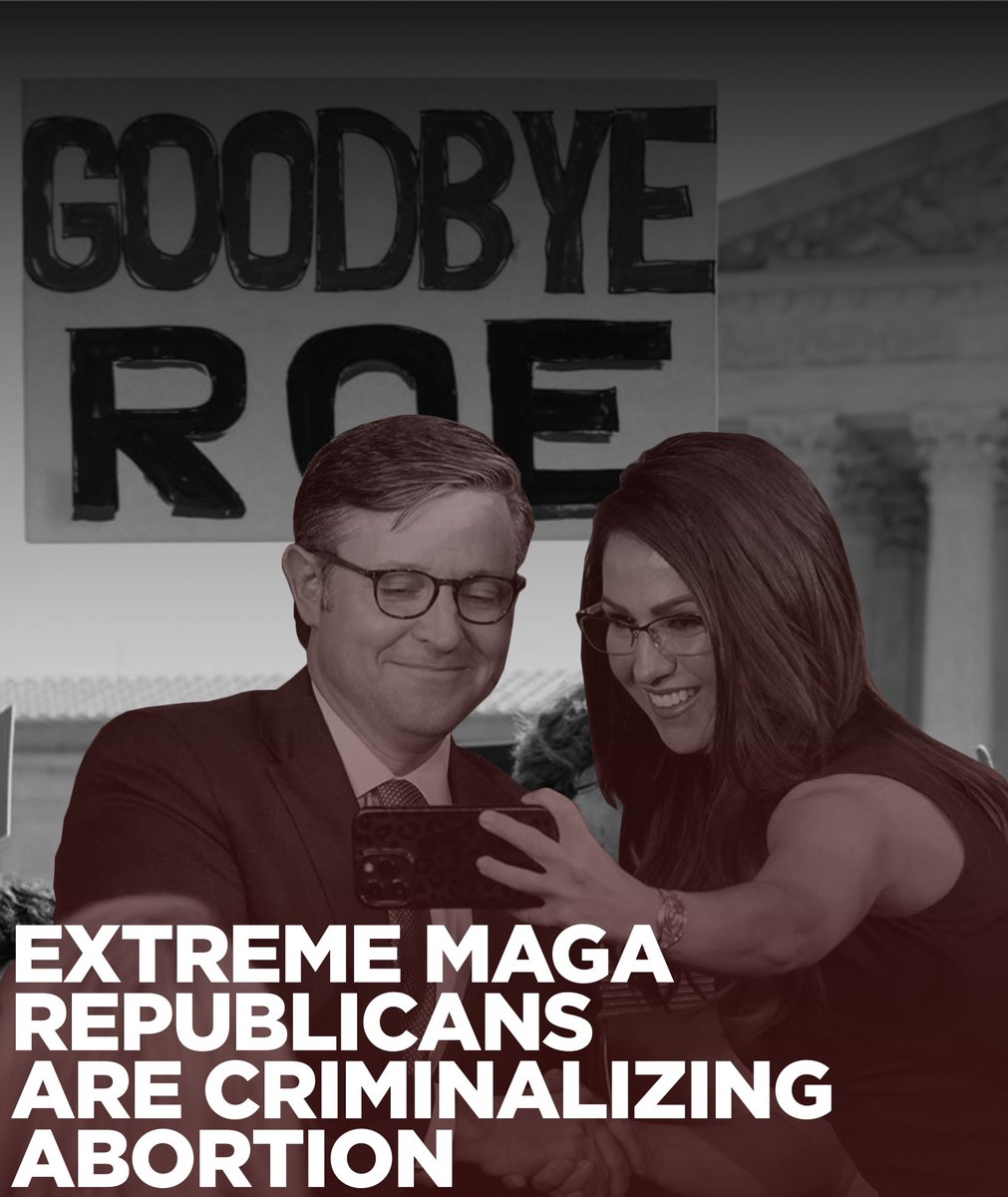 repcleaver's tweet image. MAGA Mike Johnson and his extreme MAGA Republican Friends are plotting to ban abortion nationwide, punish women, jail health care providers, and criminalize abortion care.

House Democrats are fighting to protect women’s reproductive freedoms.