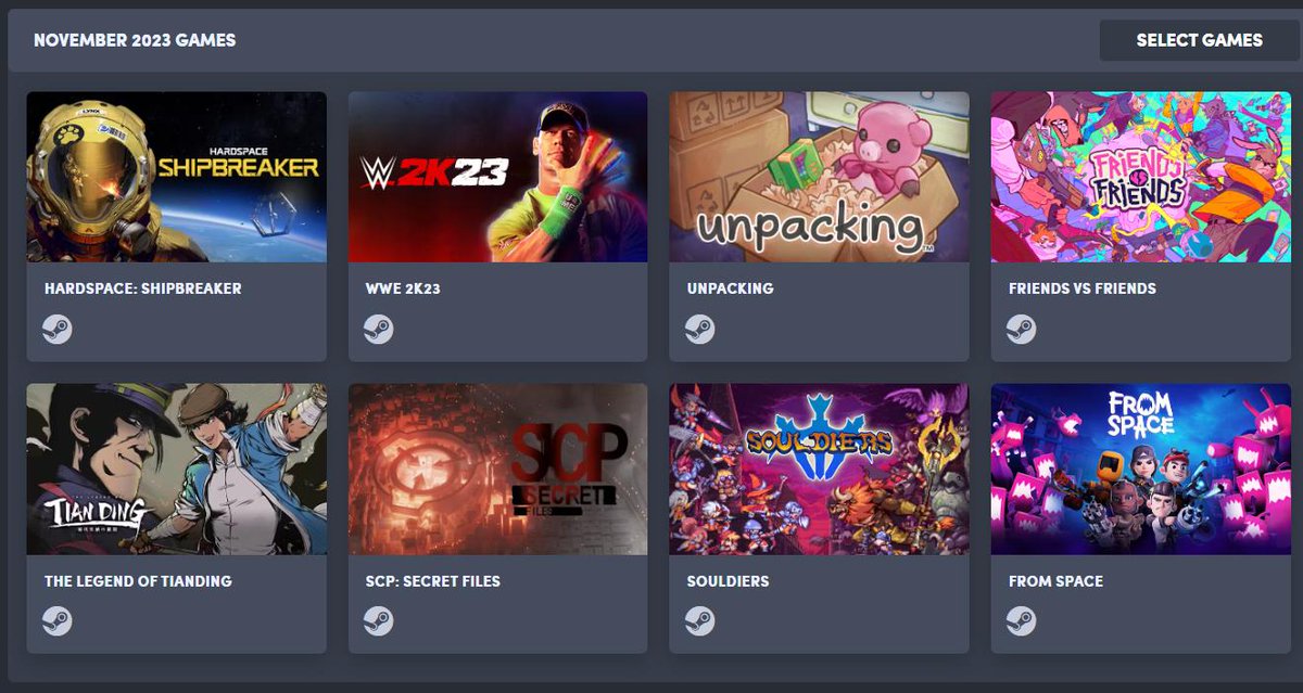 Humble Choice September 2023 - 8 Steam games for $12