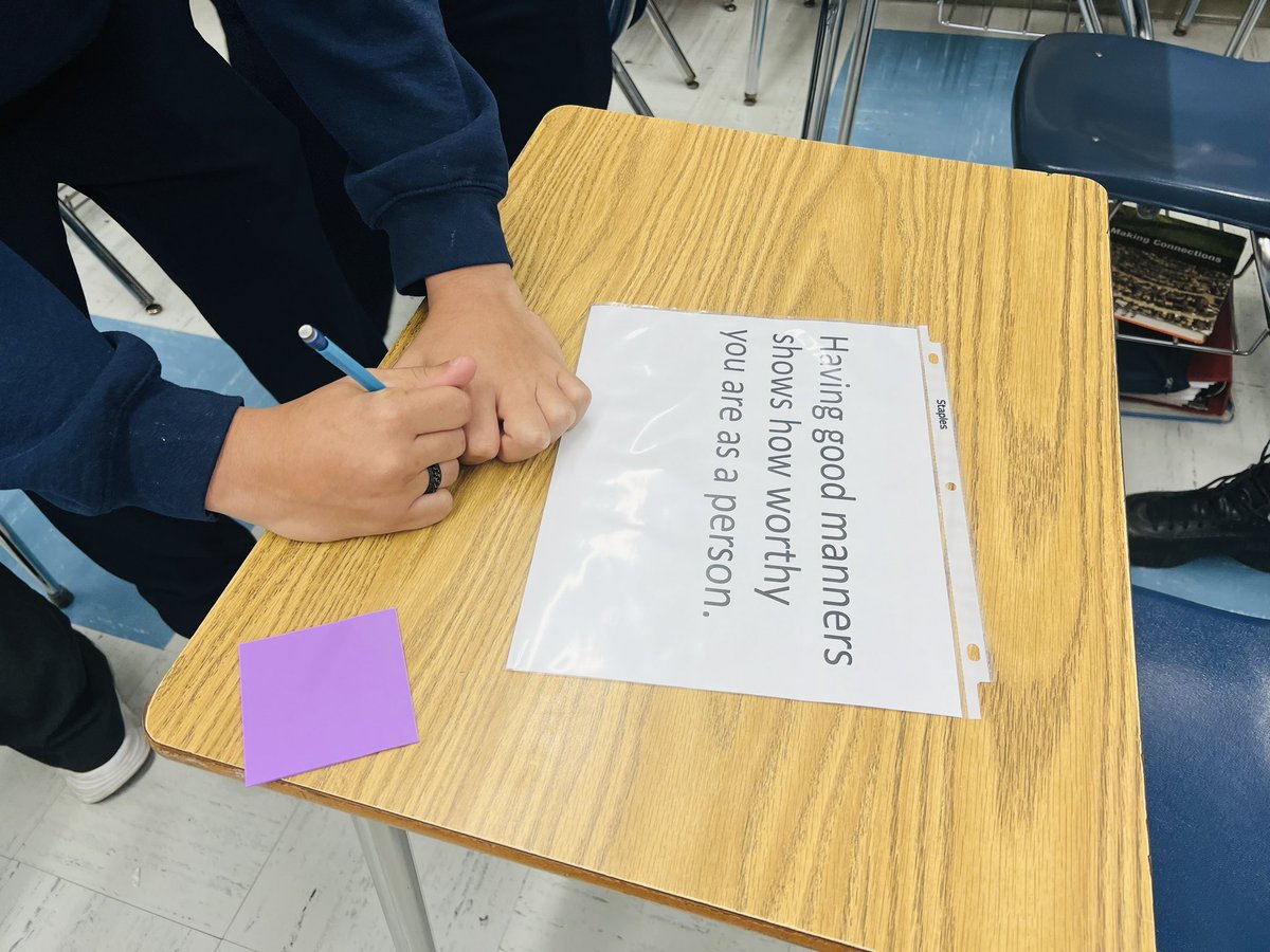 MsLeonetti_16's tweet photo. Today, @HolyNamesCHS students in my ENG4C class participated in an interactive carousel activity where they visited 10 stations around the room and took a stance on some interesting topics that they’ll soon read about in the play, “A Streetcar Named Desire” 🚋 #ILoveStickyNotes https://t.co/ZtDz4cbnOj
