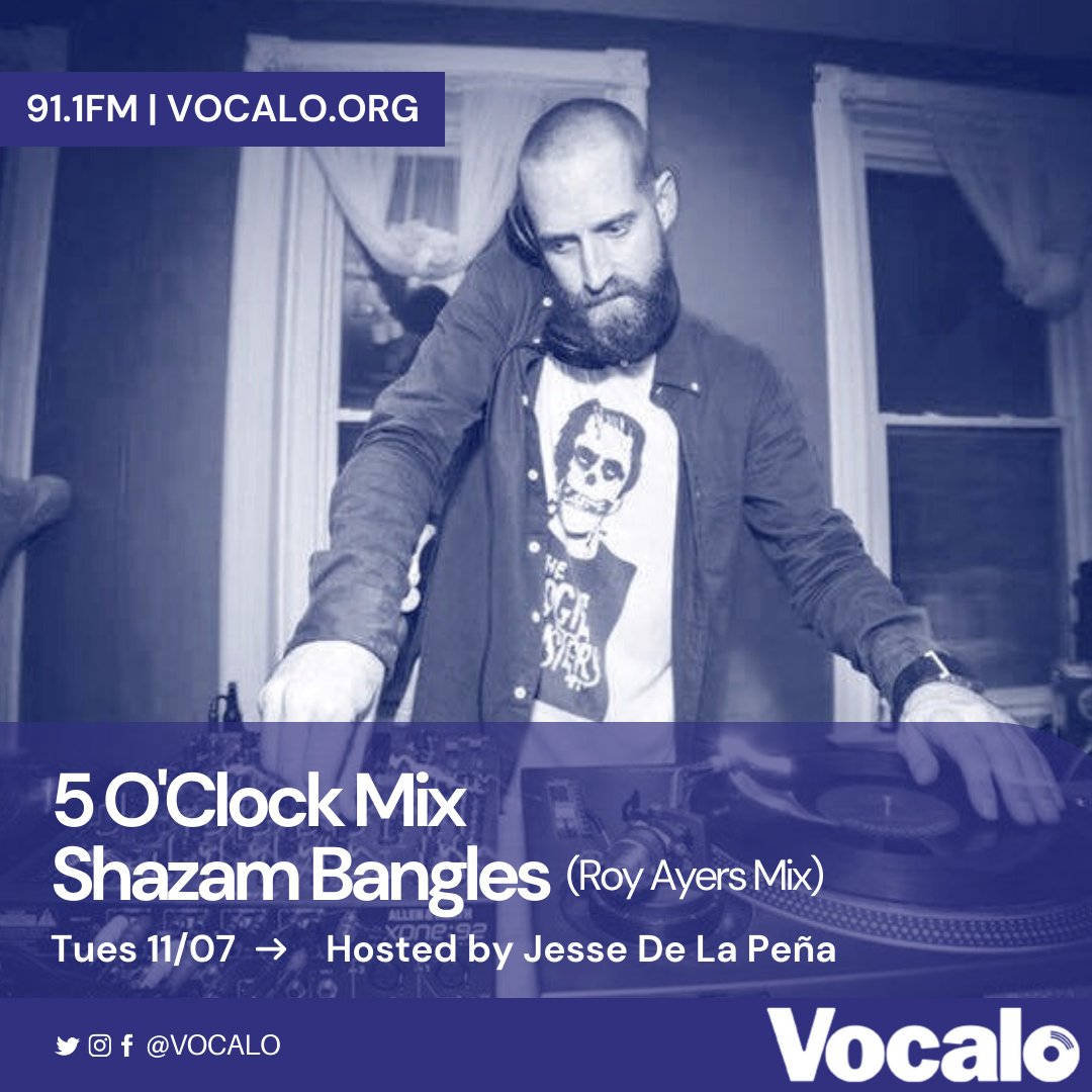 Catch a new mix from Shazam Bangles on tonight's 5 O'Clock Mix! @jessedelapena spins every weeknight from 5-6pm on 91.1 FM 📻 trib.al/9ePMtYc