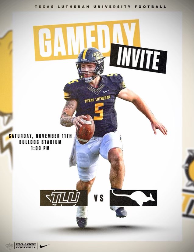 Can’t wait to attend the TLU game this Saturday thank you @CoachBeauGrech for the invite @DreH_1997 @Cedar_ParkFB