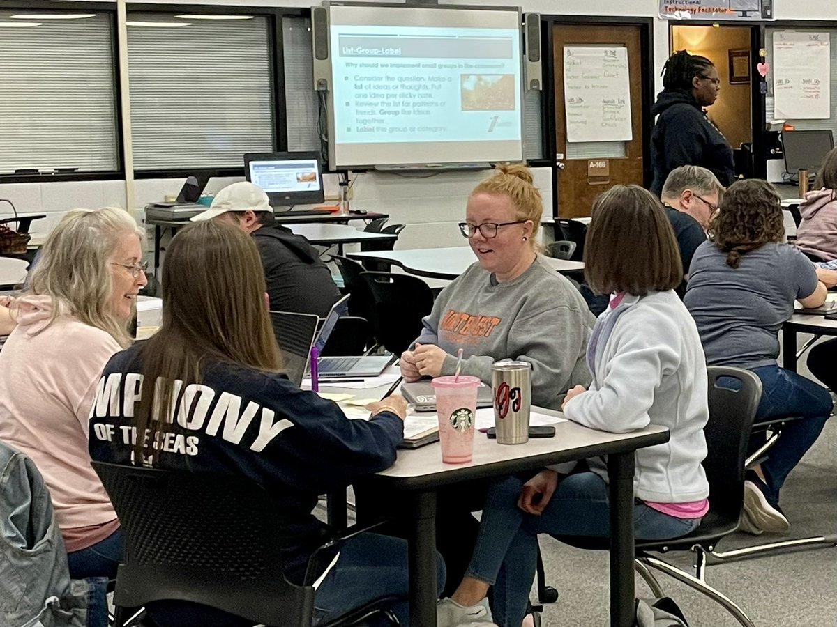 As our students were enjoying the day off, our teachers were digging into professional development on small group instruction. Work together, Grow together! 🧡🖤  <a href="/CabCoSchools/">Cabarrus Co. Schools</a>