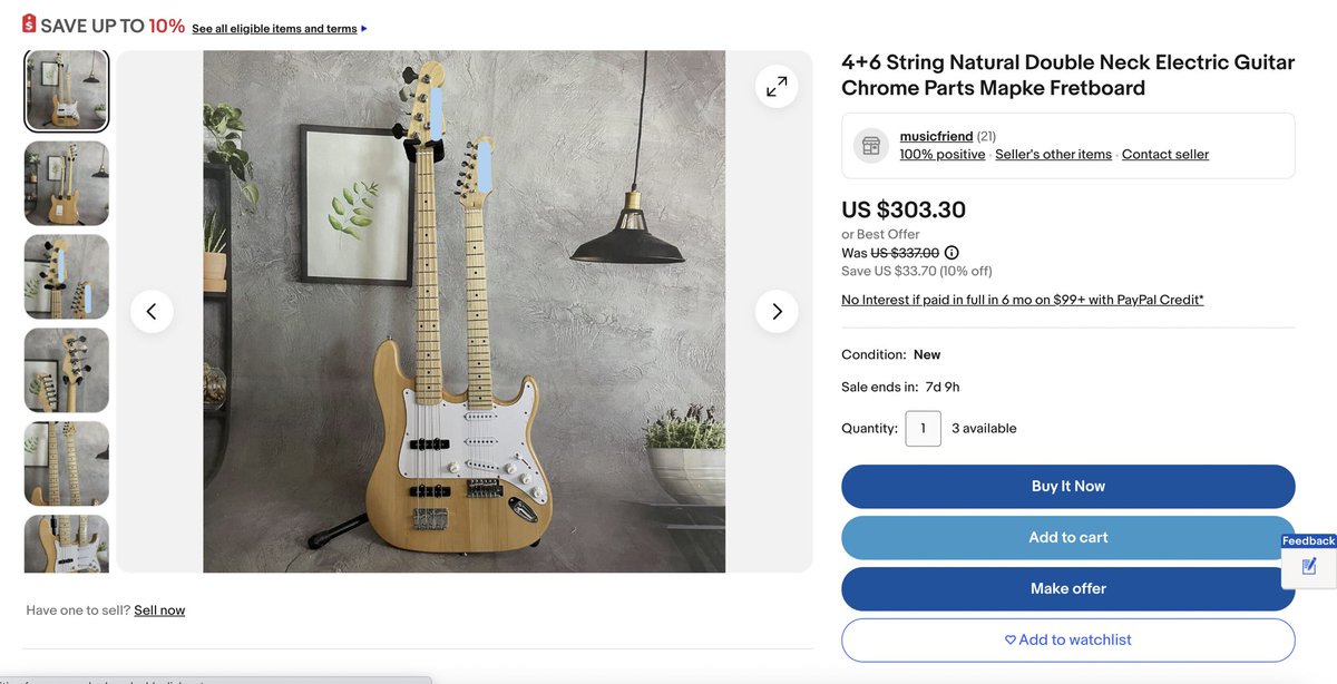 need the phony fender double neck