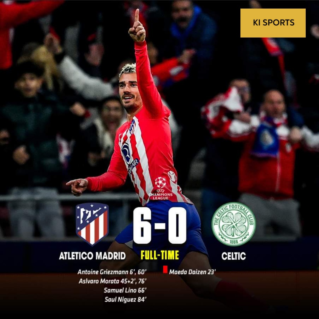 HuaKien2's tweet photo. Time out ( kết quả các trận đấu đáng chú ý rạng sáng 8/11/2023 giờ VN ) #ChampionsLeague #ManchesterCity #YoungBoys #ACMilan #ParisSaintGermain #AtleticoMadrid #CelticFC #Lazio #Feyenoord https://t.co/75sKaUaGPC