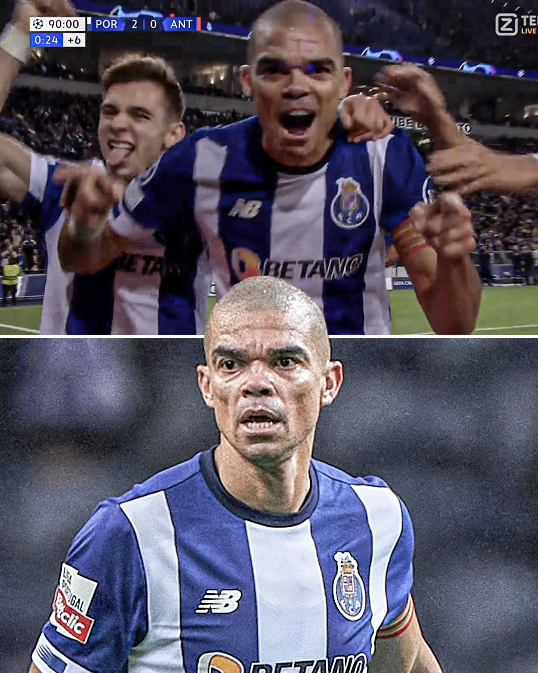 Agora é oficial: Pepe é o jogador mais velho a jogar na Champions