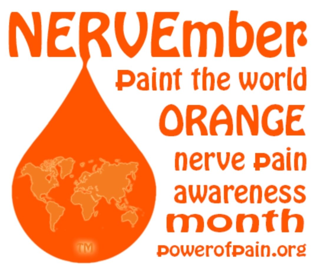 #NERVEmber
November is Nerve Pain Awareness Month!  🧡🧡🧡🧡🧡🧡🧡🧡