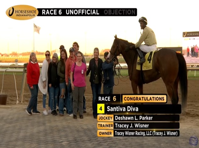 Art Martineau (@rebelsart) on Twitter photo Congratulations to DeShawn Parker <a href="/JockDeShawn/">DeShawn Parker</a> and Santiva Diva the winner in race 6 at Horseshoe Indianapolis <a href="/HSIndyRacing/">Horseshoe Indianapolis Race Course</a> for Tracey Wisner!🏇🥇
#winner #horseracing #Indiana @TVG <a href="/MrBAnalyst/">Brian Arrigoni</a> <a href="/RacingRachelM/">Rachel McLaughlin</a> Congratulations to DeShawn Parker <a href="/JockDeShawn/">DeShawn Parker</a> and Santiva Diva the winner in race 6 at Horseshoe Indianapolis <a href="/HSIndyRacing/">Horseshoe Indianapolis Race Course</a> for Tracey Wisner!🏇🥇
#winner #horseracing #Indiana @TVG <a href="/MrBAnalyst/">Brian Arrigoni</a> <a href="/RacingRachelM/">Rachel McLaughlin</a>