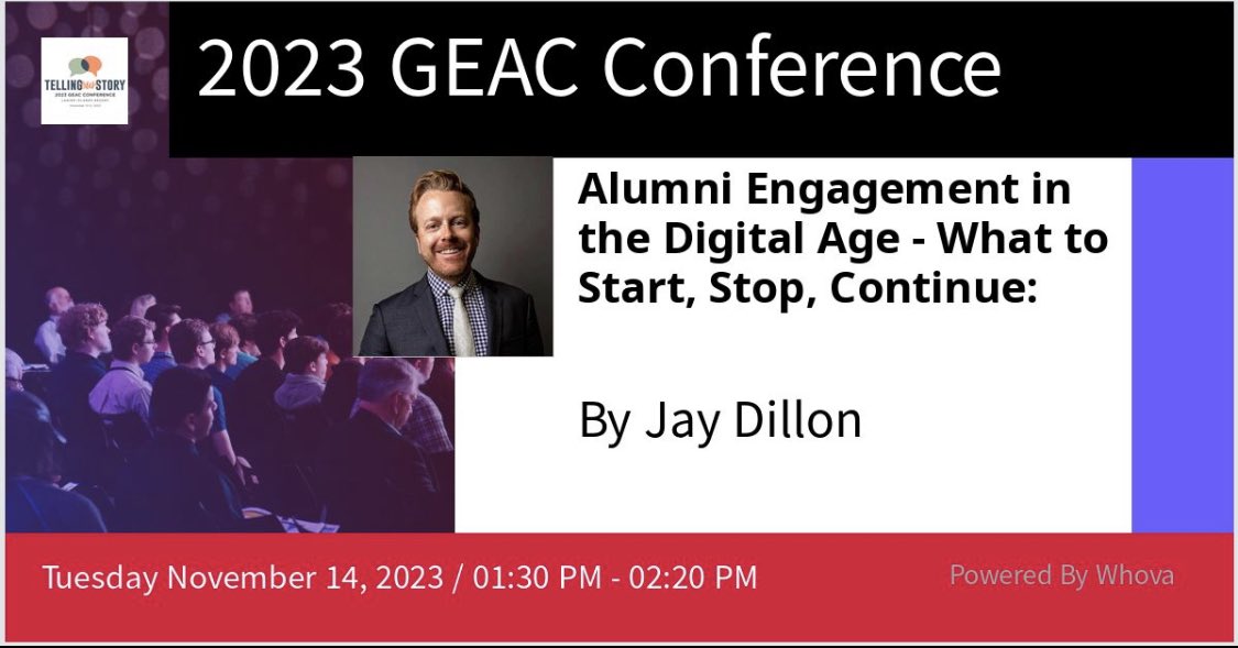 Please join me in North Georgia next week at GEAC for two sessions: (1) Engagement Measures in the Digital Age and (2) Alumni Engagement - What to Start, Stop, and Continue. If you are attending Nov. 13 or 14, send me a DM so we can be sure to meet up. #alumni #advancement