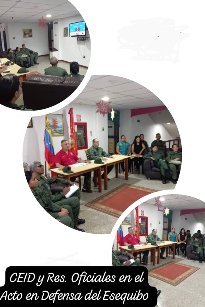 07Nov//CEID UMBV y Residencia de Oficiales, en el Acto en Defensa del Esequibo, en cumplimiento de lo ordenado por el MPPD
#FANB 
#ElEsequiboEsNuestro