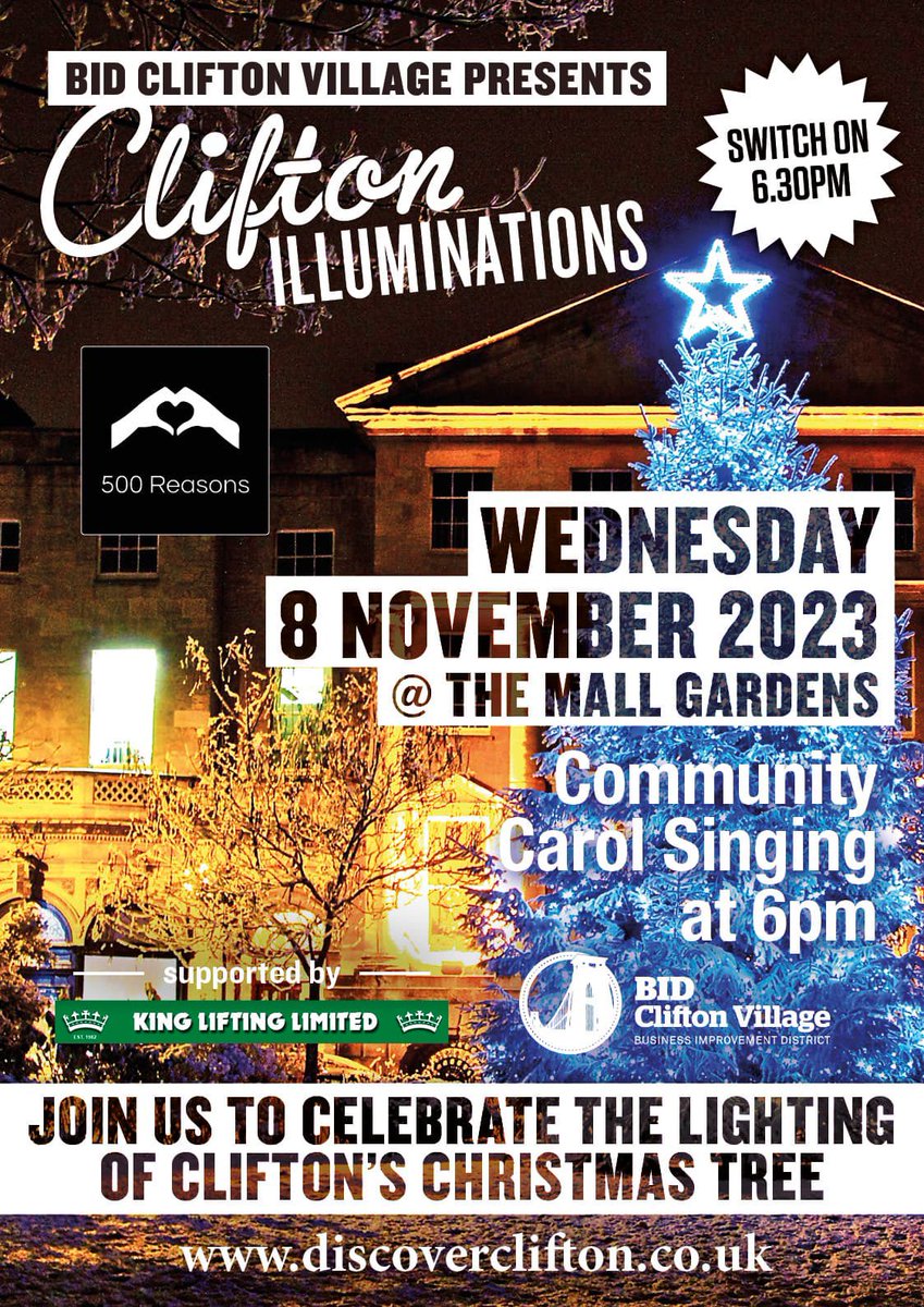 smileymileyuk's tweet photo. We are All ready for @JoeSims10 @BBCRB to Switch On @CliftonVillage Christmas Tree lights Wed 8th Nov Carol singing 6.00pm Switch On 6.30pm Everyone Welcome. @BBCBristol @BristolLive @brislordmayor @VisitBristol @bristol247 @BristolLifeMag @Bristolmag @thinktwink 😘🎄 https://t.co/S9jgnm2QwL