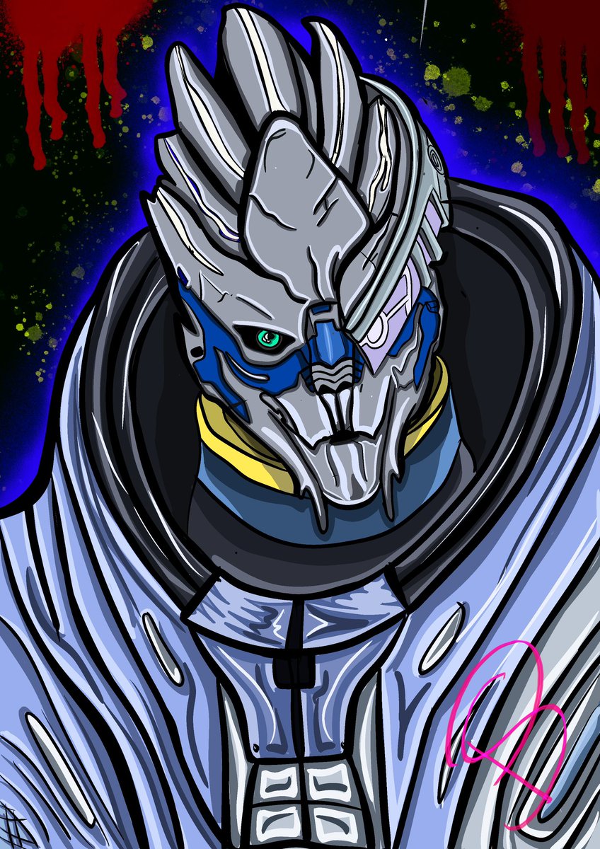 I usually don’t post my art here but since today is a special occasion- N7 Day I was like why the heck not! So here’s Garrus Vakarian from Mass Effect. I tried a different style this time more clean but I like it too. #n7day #masseffect #garrusvakarian #garrus #drawing @bioware