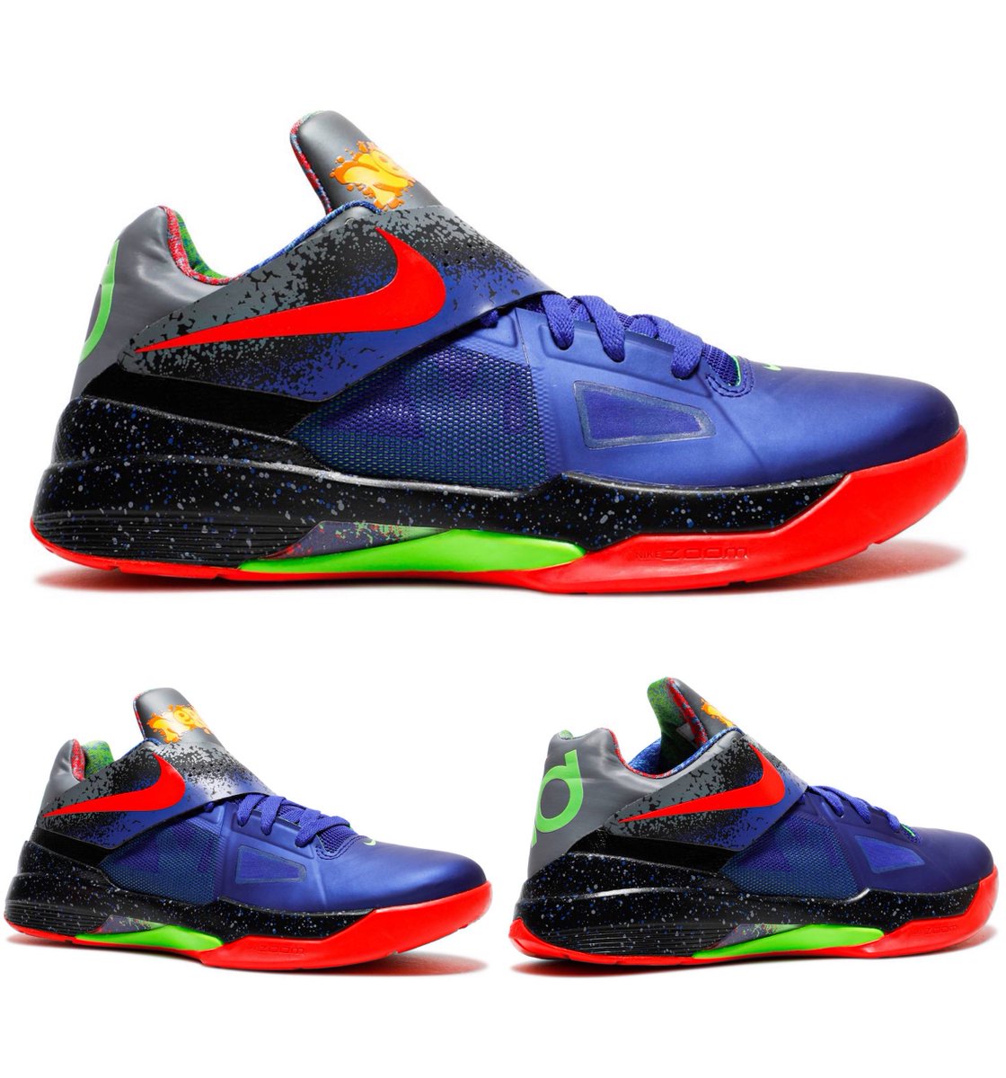 zSneakerHeadz's tweet image. Nerf x Nike KD 4 expected to return Fall 2024. 🔫🏀🎨