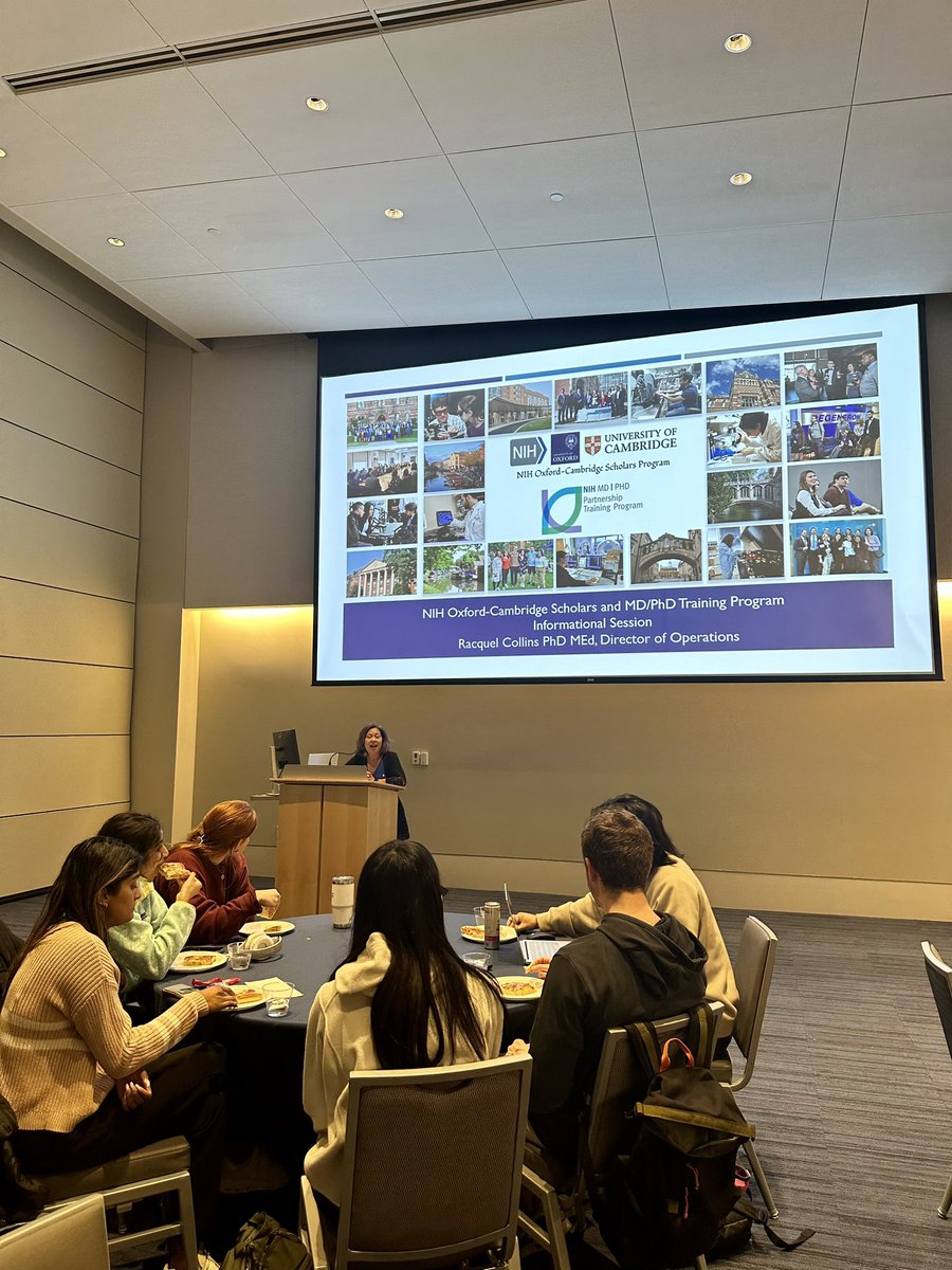Undergraduates @cwru join us for an informal session with @NIHOxCam Director of Operations Dr. Racquel Collins to learn about the NIH Oxford-Cambridge Scholars PhD and NIH MD/PhD Partnership Training Training Programs