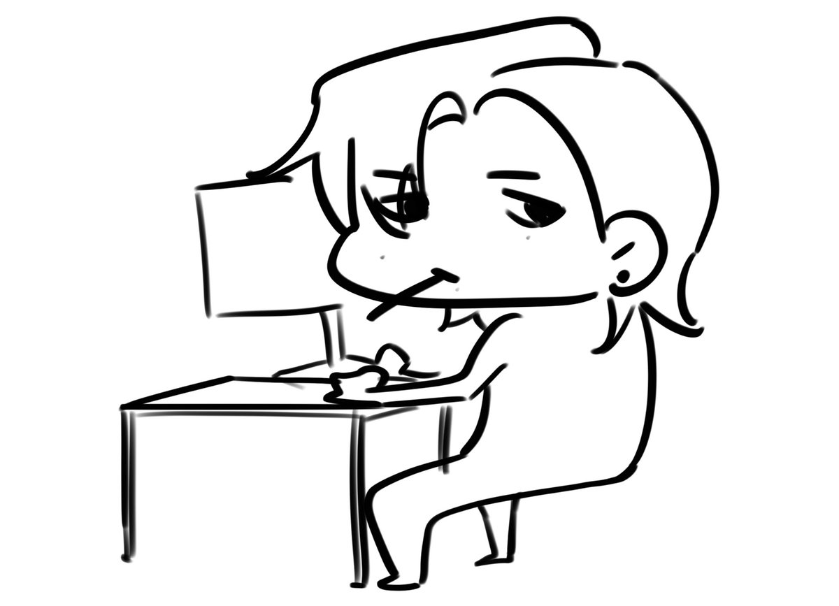 PaYak_CSU's tweet photo. (โต๊ะทำงานเพื่อน = ของเรา

มม.นานเเล้วคั้บพึ่งได้วาด✋
TW : NSFW++ https://t.co/a3Ne2L7wJx) https://t.co/kS5iplDbG7