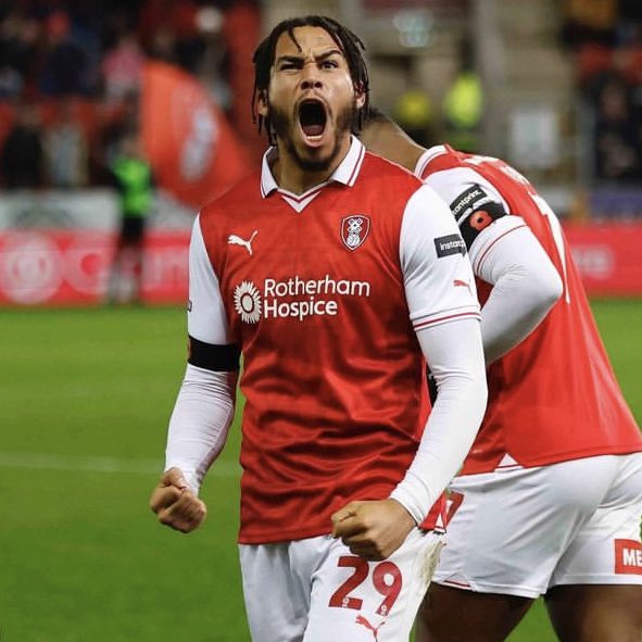 ForeverRUFC's tweet photo. 💰 Rotherham United broke their transfer record twice this summer: 

- Christ Tiehi
- Sam Nombe

Both scored their first goal for the Millers tonight in a great result 💪

#RUFC | #ForeverRUFC https://t.co/y4CkIKMnWk