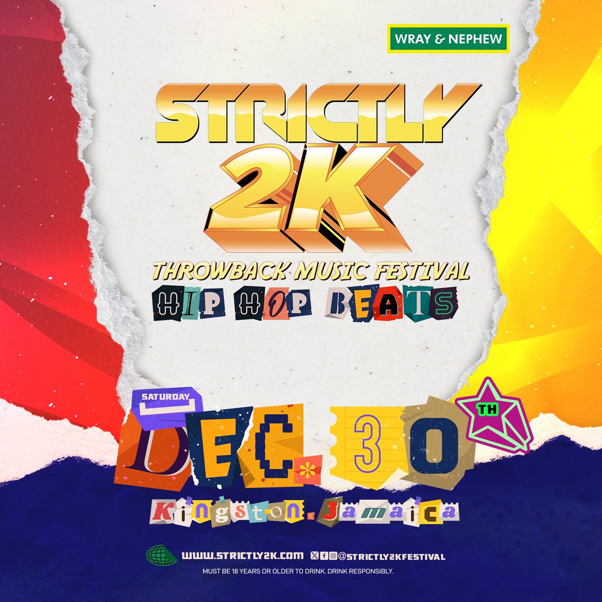 strictly2kfest's tweet photo. Get ready for @wrayrum STRICTLY 2K Throwback Music Festival on Sat Dec 30th at Mas Camp!

Get a FREE STRICTLY 2K tumbler with your purchase of pre-sale tickets at https://t.co/IuBY4mjJ16 or at select outlets.

Dress code: 2000s Hip Hop beats!

#Strictly2K #Bestoffhe2000s https://t.co/xjlBD3xzYK