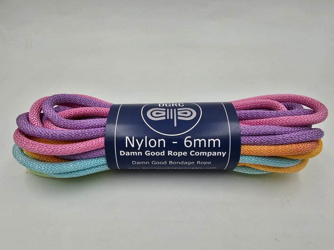 All the kids are into pretty shiny nylon rope these days. I don't know how I feel about synthetics but